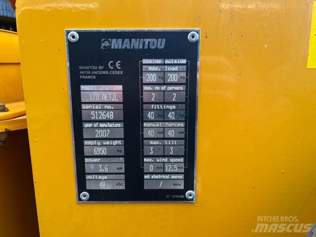 Manitou 170AETJ Elevadores braços articulados