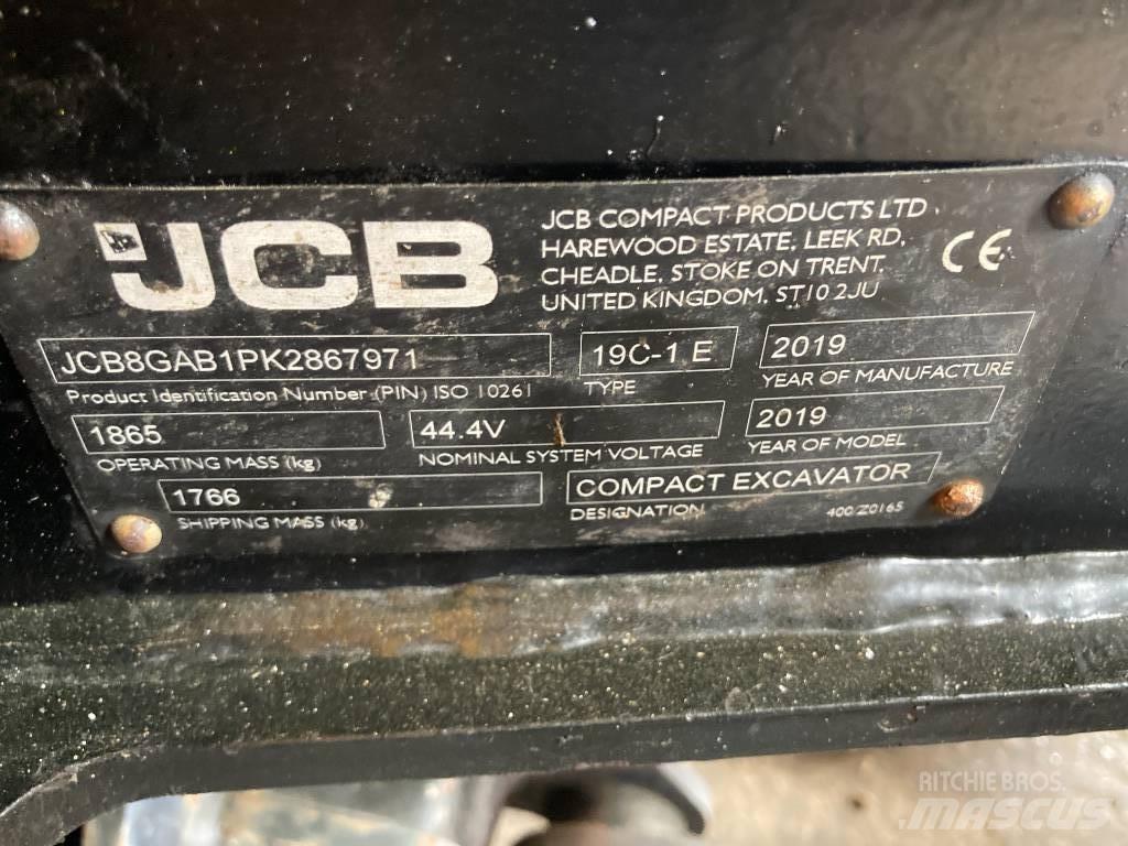 JCB 19 C-IE Miniescavadeiras