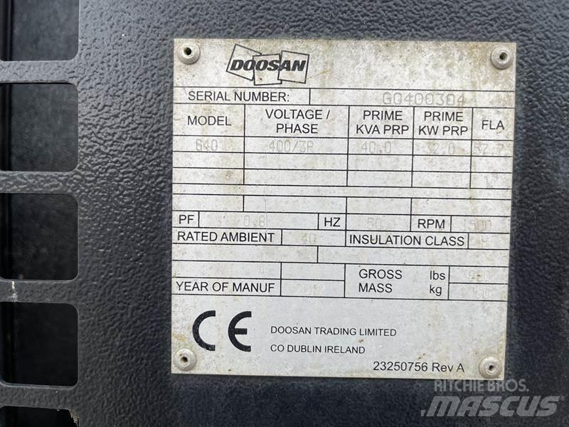 Doosan G 40 Geradores Diesel
