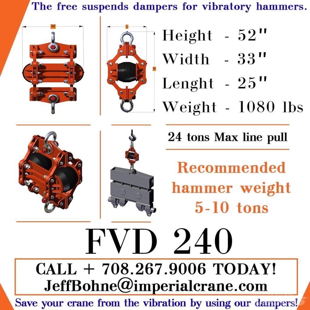  Finaros FVD 240 Martelos de empilhamento hidráulico
