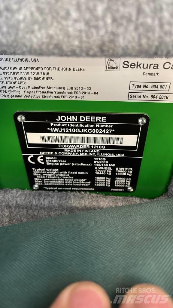 John Deere 1210G Forwarders florestais