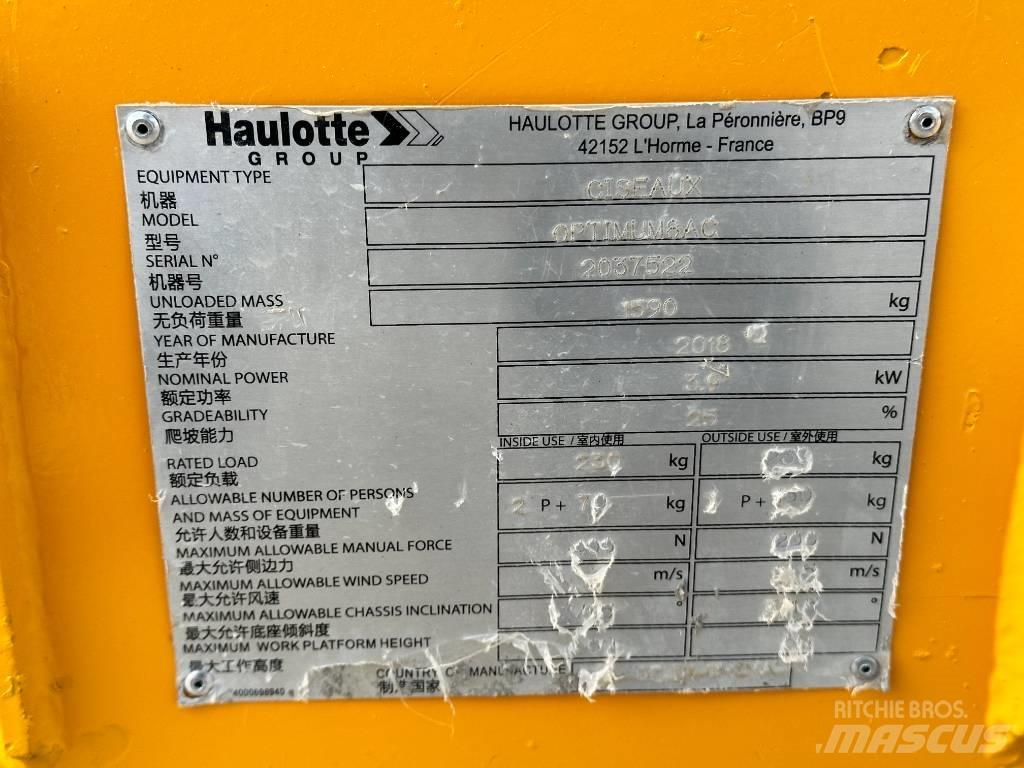 Haulotte OPTIMUM 8 Elevadores de tesoura