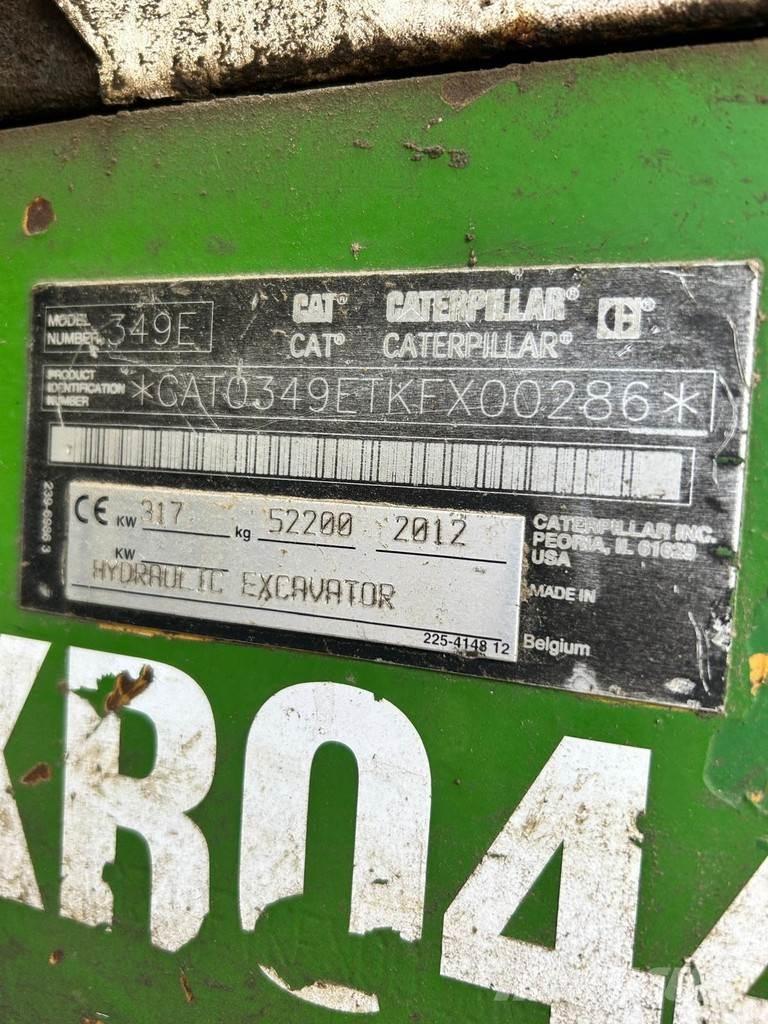 CAT 349EL VG Escavadeiras de esteiras