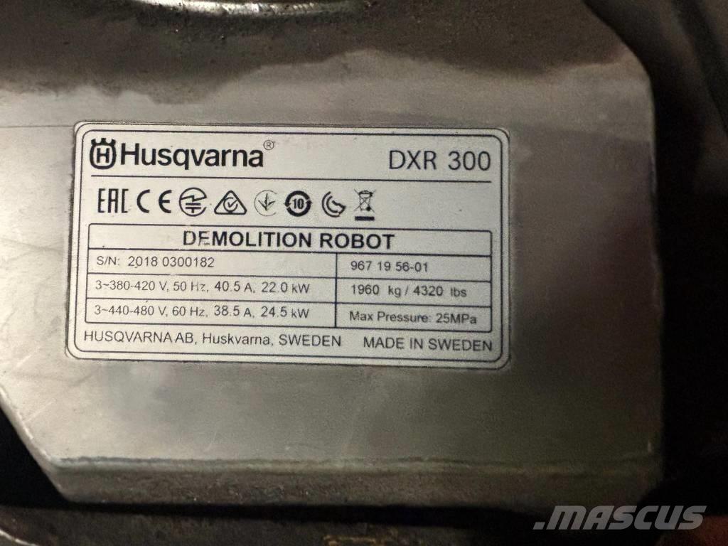 Husqvarna DXR 300 Escavadoras de demolição