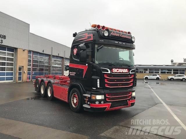 Scania R 500 Camiões caixa desmontável com elevador de cabo