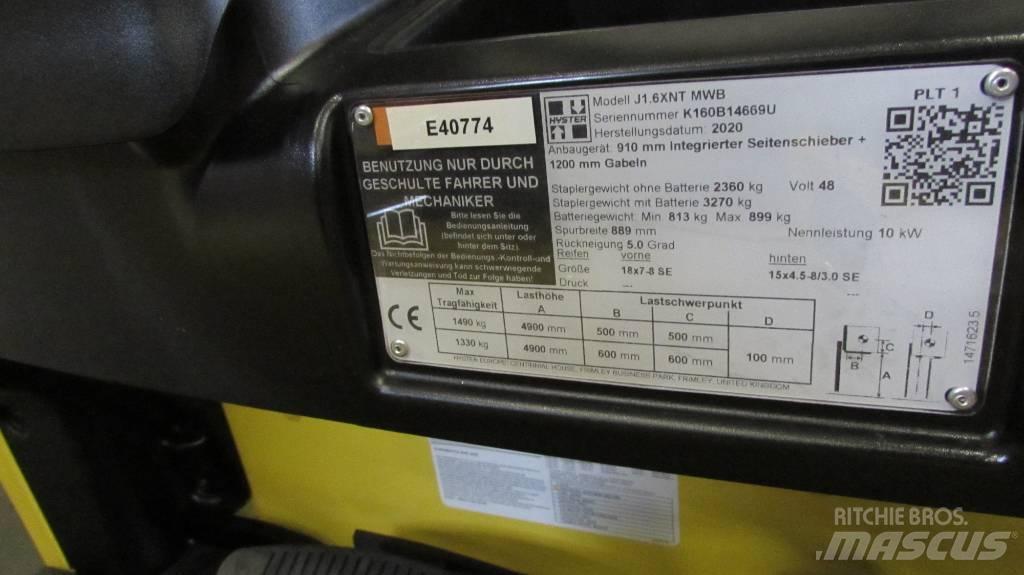 Hyster J1.6XNT MWB Empilhadores eléctricos
