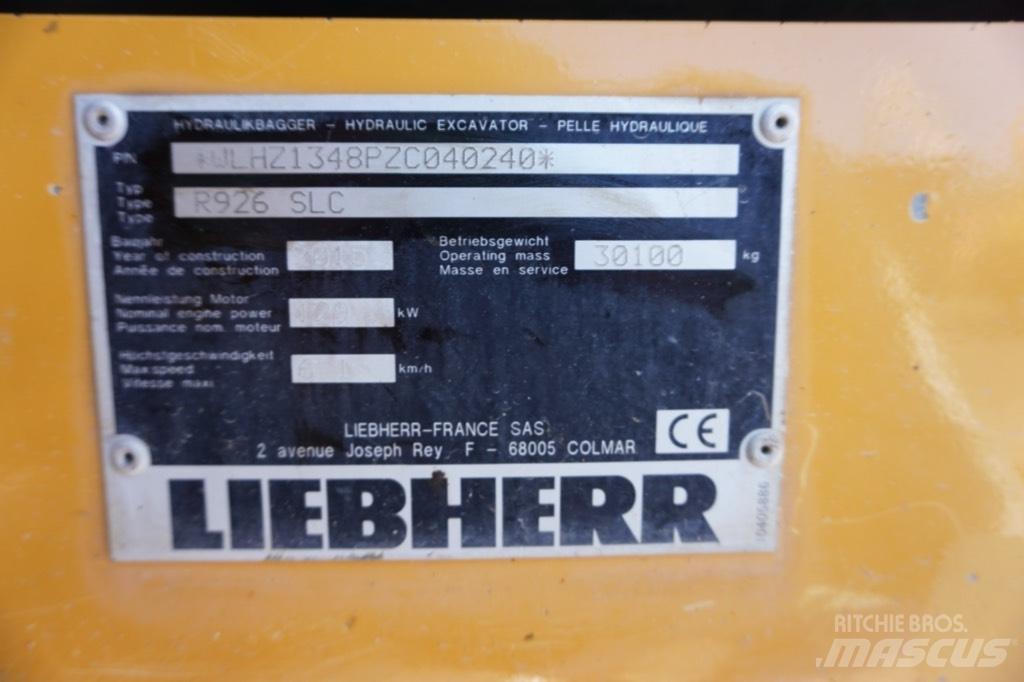 Liebherr R 926 SLC Escavadeiras de esteiras