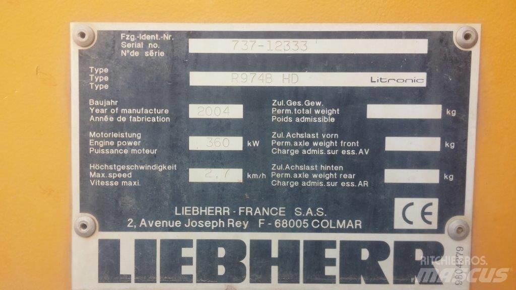Liebherr R 974 B HD Escavadeiras de esteiras