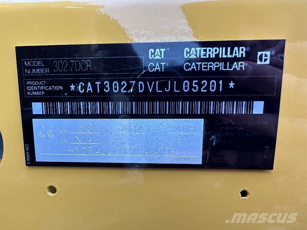 CAT 302.7 D CR Miniescavadeiras