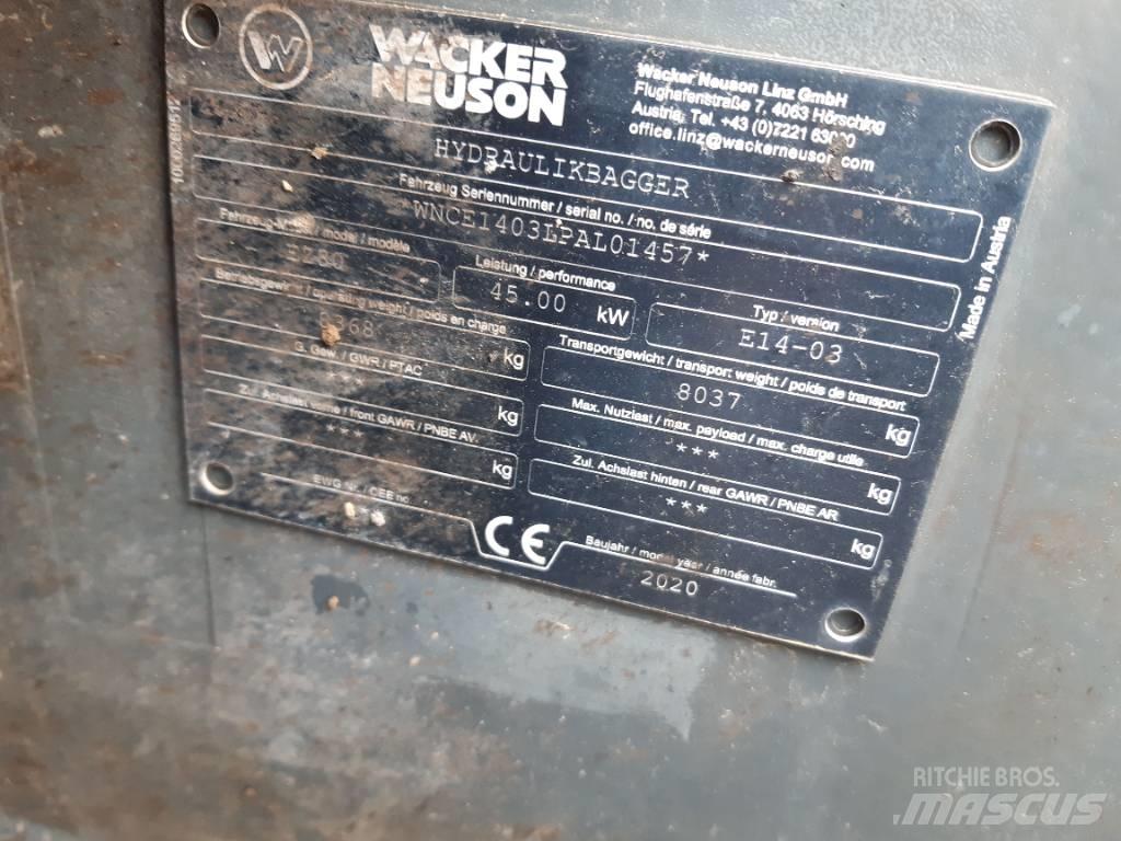 Wacker Neuson EZ80 Escavadeiras de esteiras