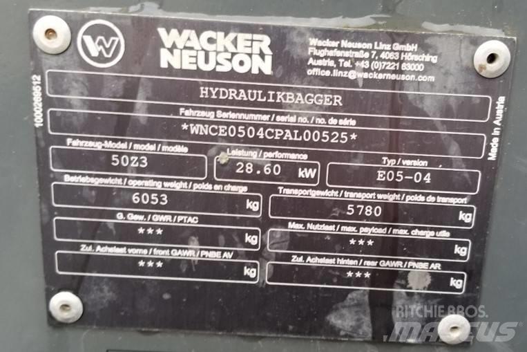 Wacker Neuson 50Z3 Escavadeiras de esteiras