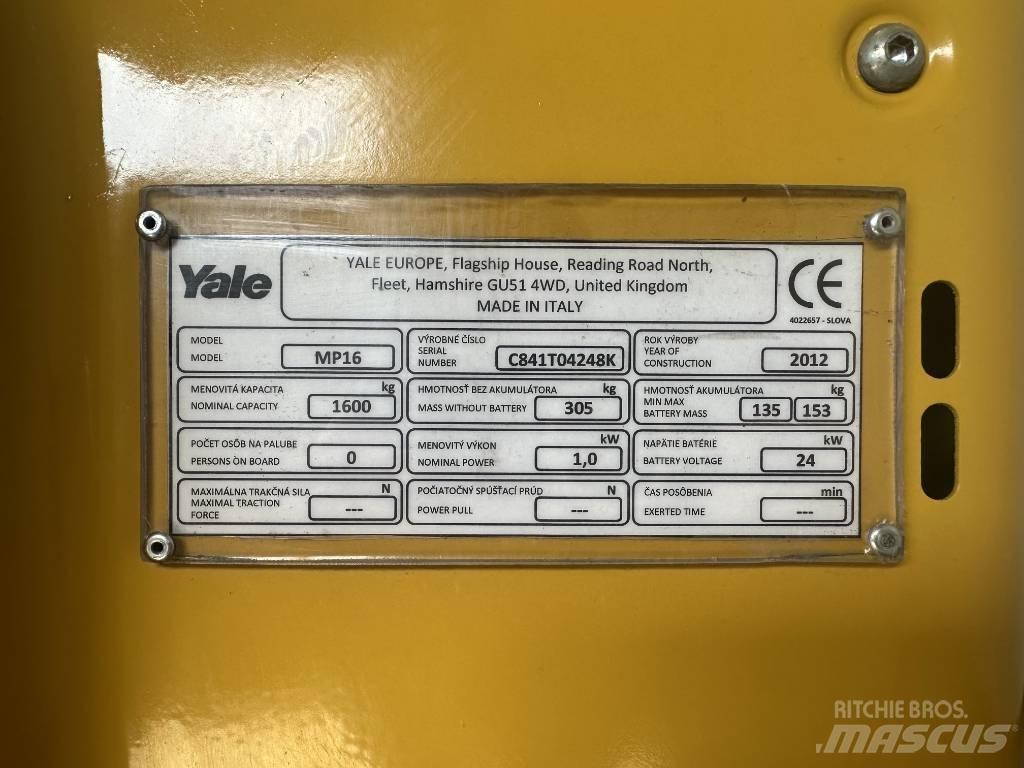 Yale MP16 Porta palettes