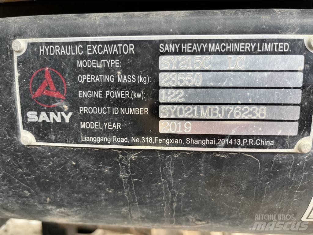 Sany SY215C Escavadeiras de esteiras
