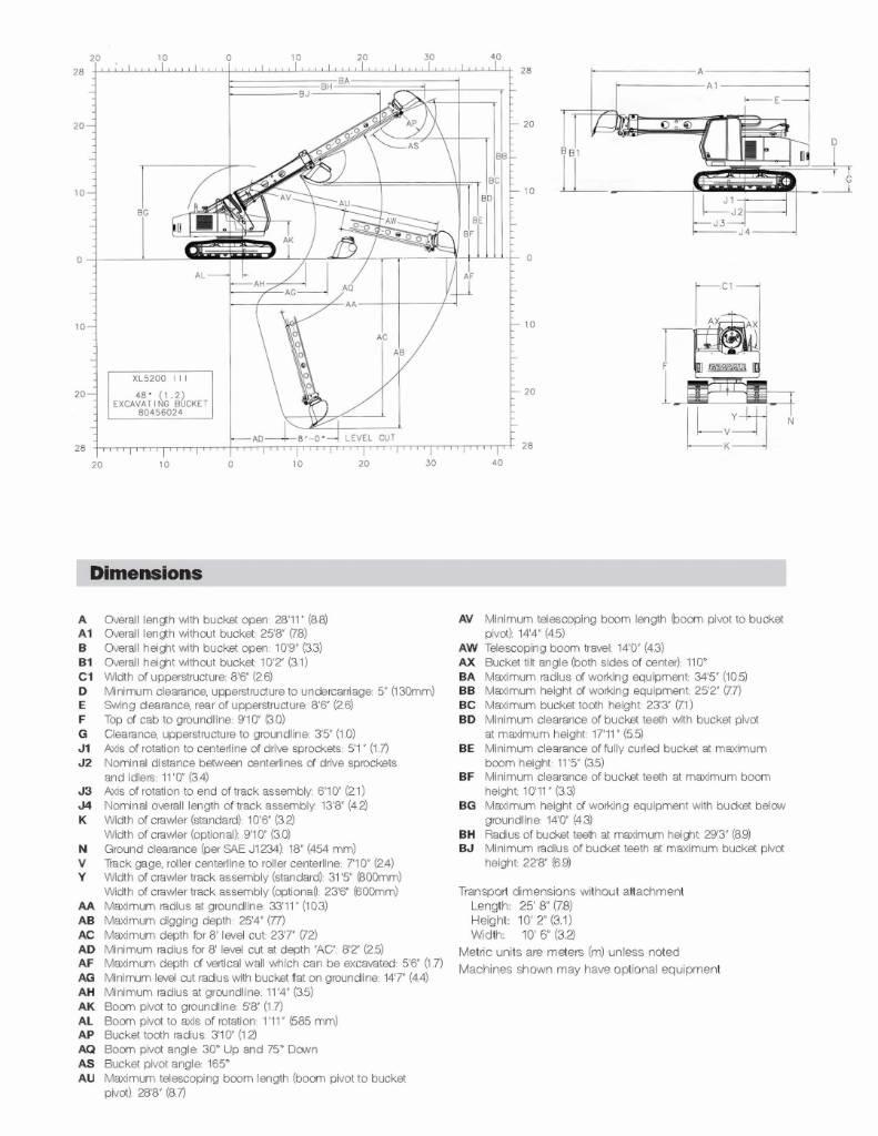 Gradall XL 5200 III Escavadeiras de esteiras