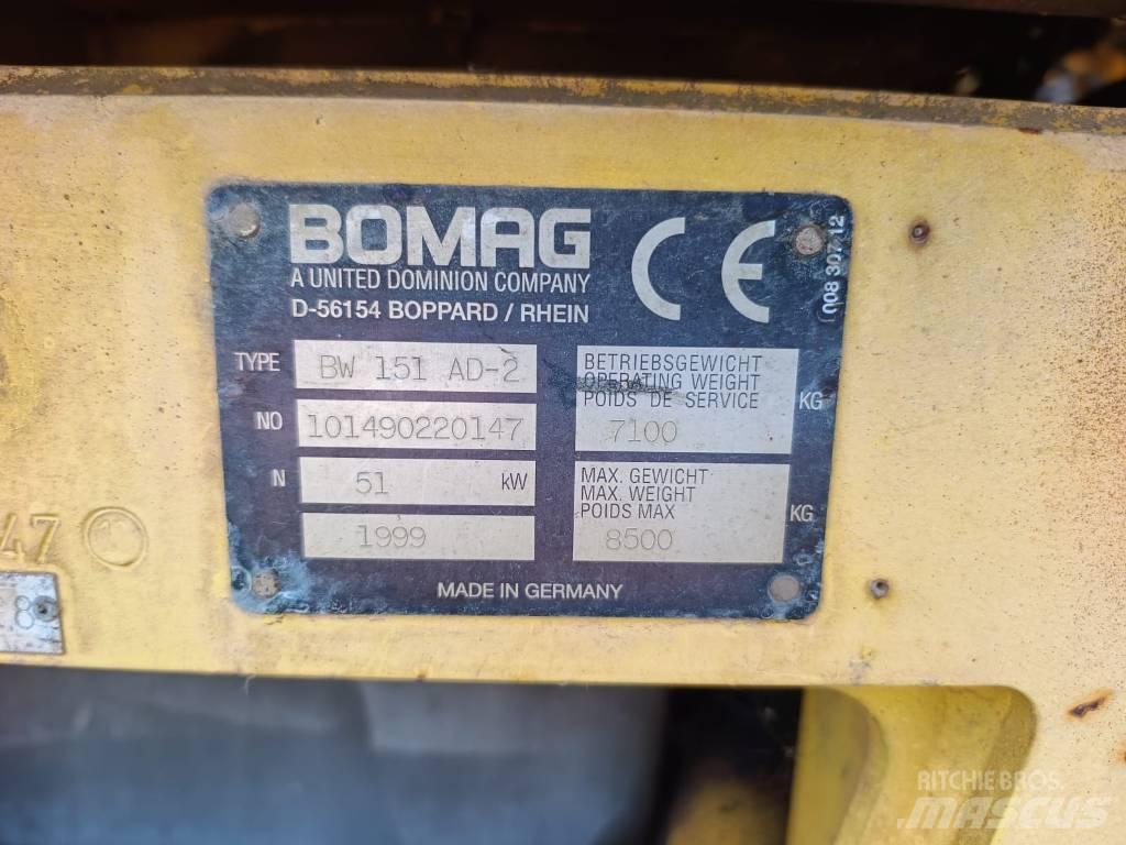 Bomag BW 151 AD-2 Cilindros Compactadores tandem
