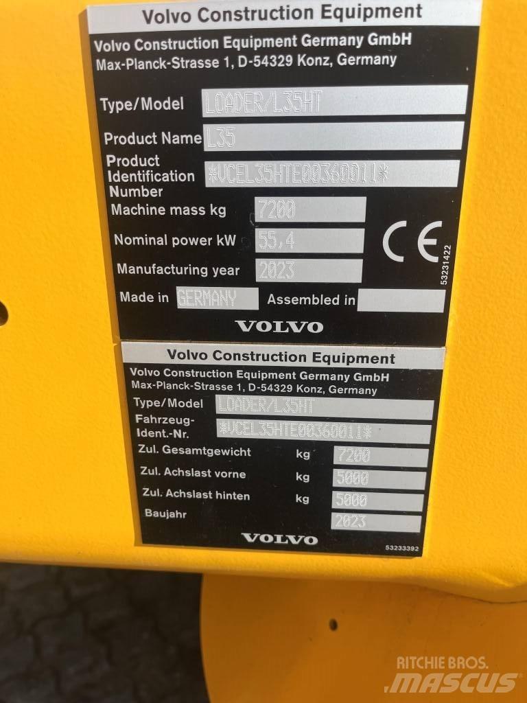 Volvo L35H Carregadeiras de rodas