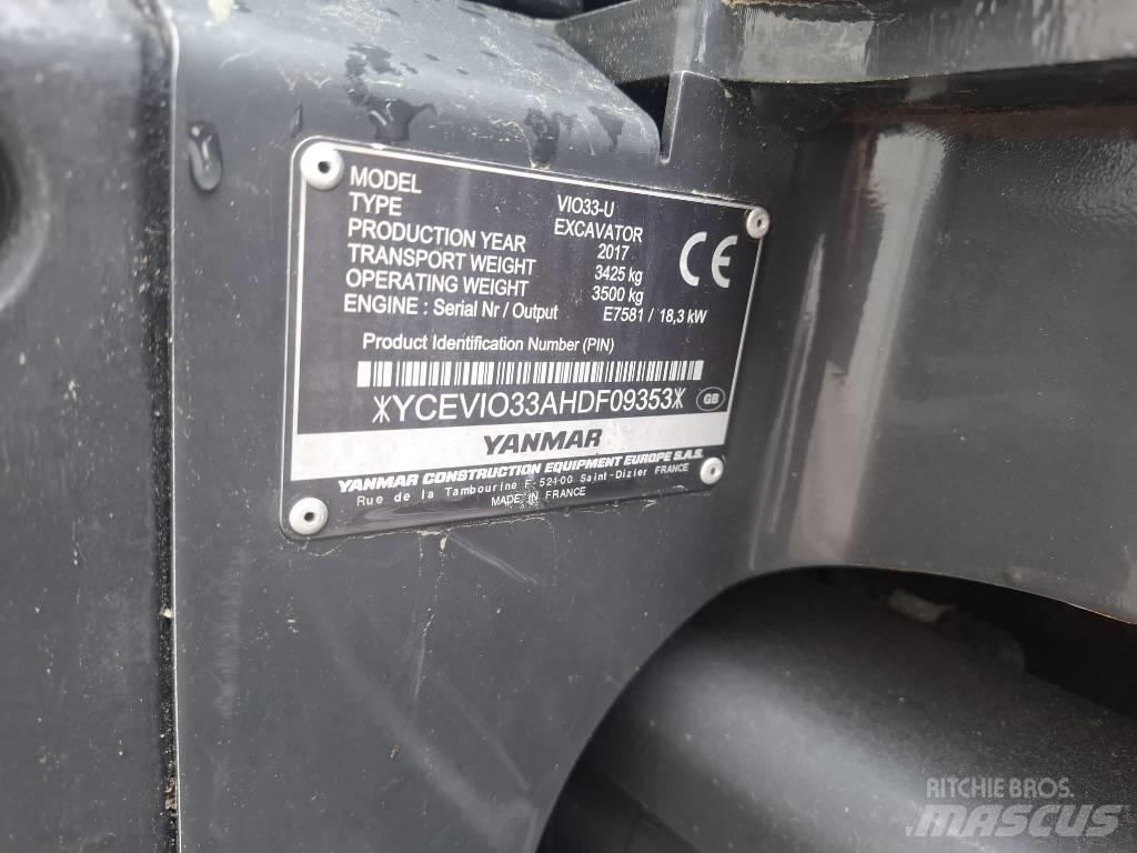 Yanmar Vio 33 U Miniescavadeiras