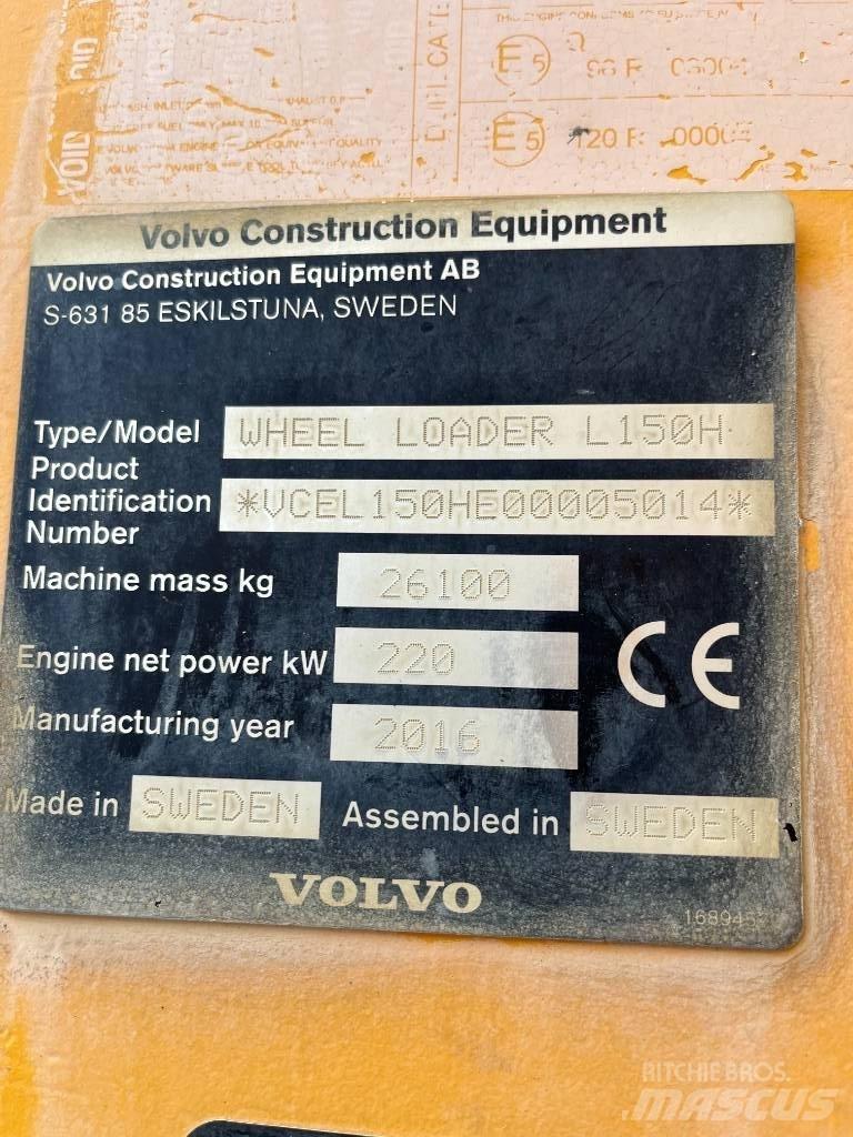 Volvo L150H Carregadeiras de rodas