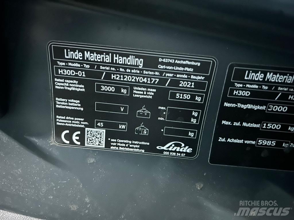 Linde H30D/1202 Empilhadores Diesel