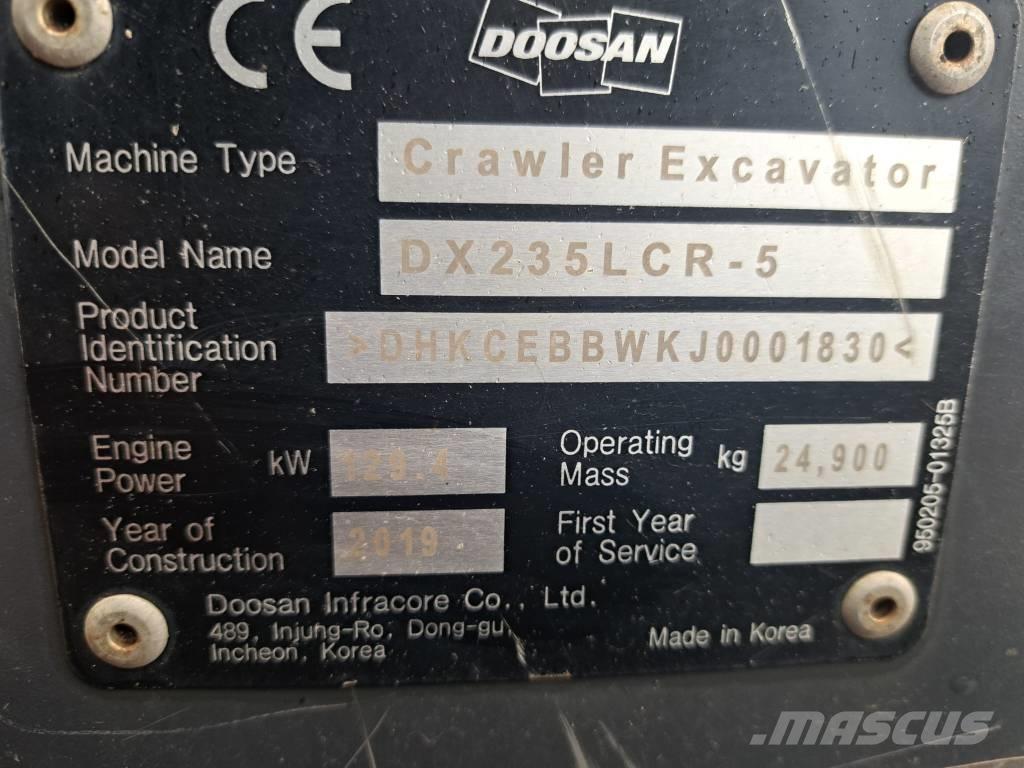 Doosan DX 235 LCR-5 Escavadeiras de esteiras