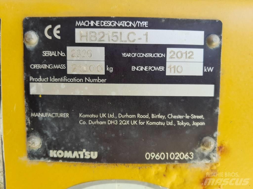 Komatsu HB215LC-1 Escavadeiras de esteiras