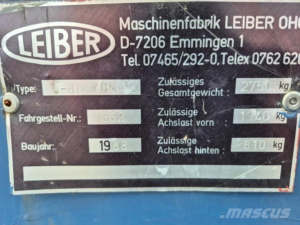  LEIBER d802 Dumpers de obras