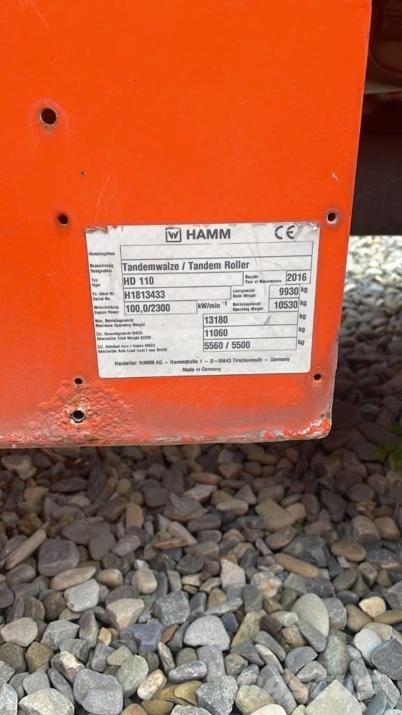 Hamm HD 110 Cilindros Compactadores tandem