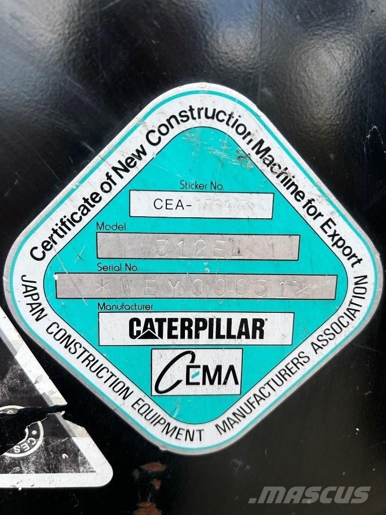 CAT 312 E Escavadeiras de esteiras
