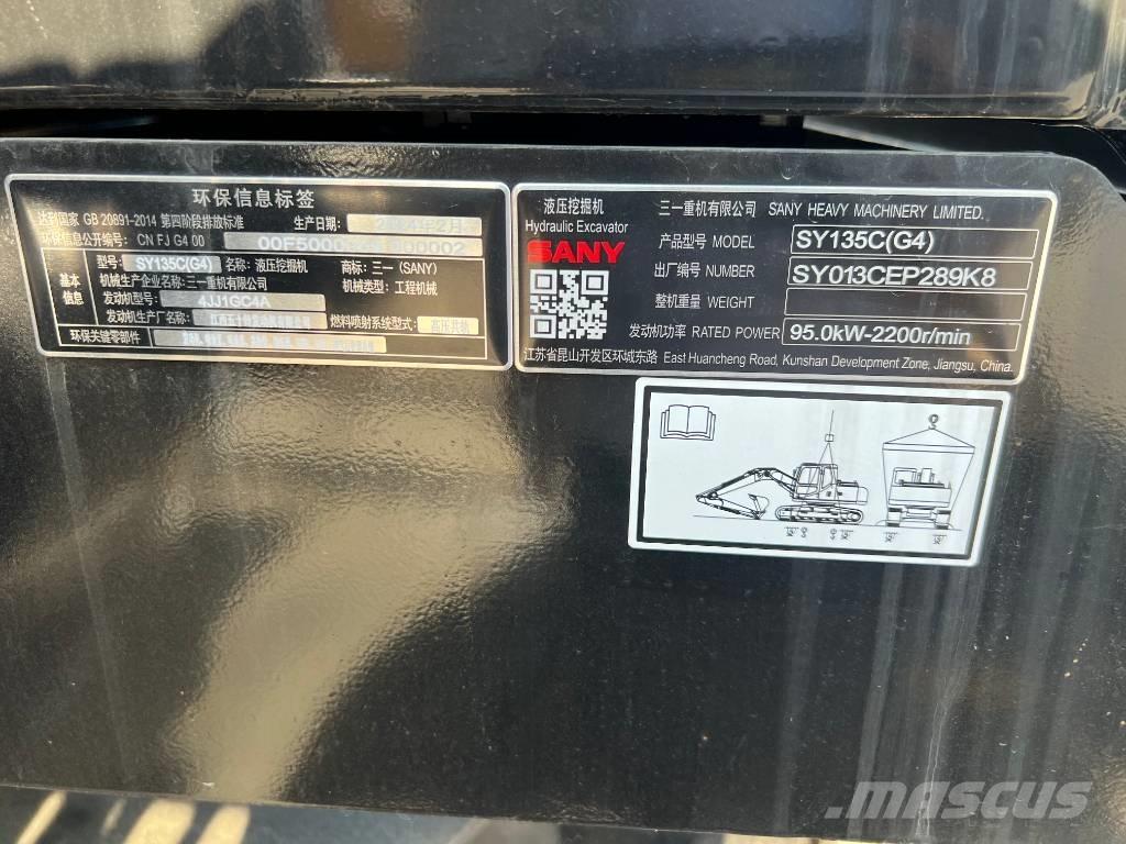 Sany SY 135 C Escavadeiras de esteiras