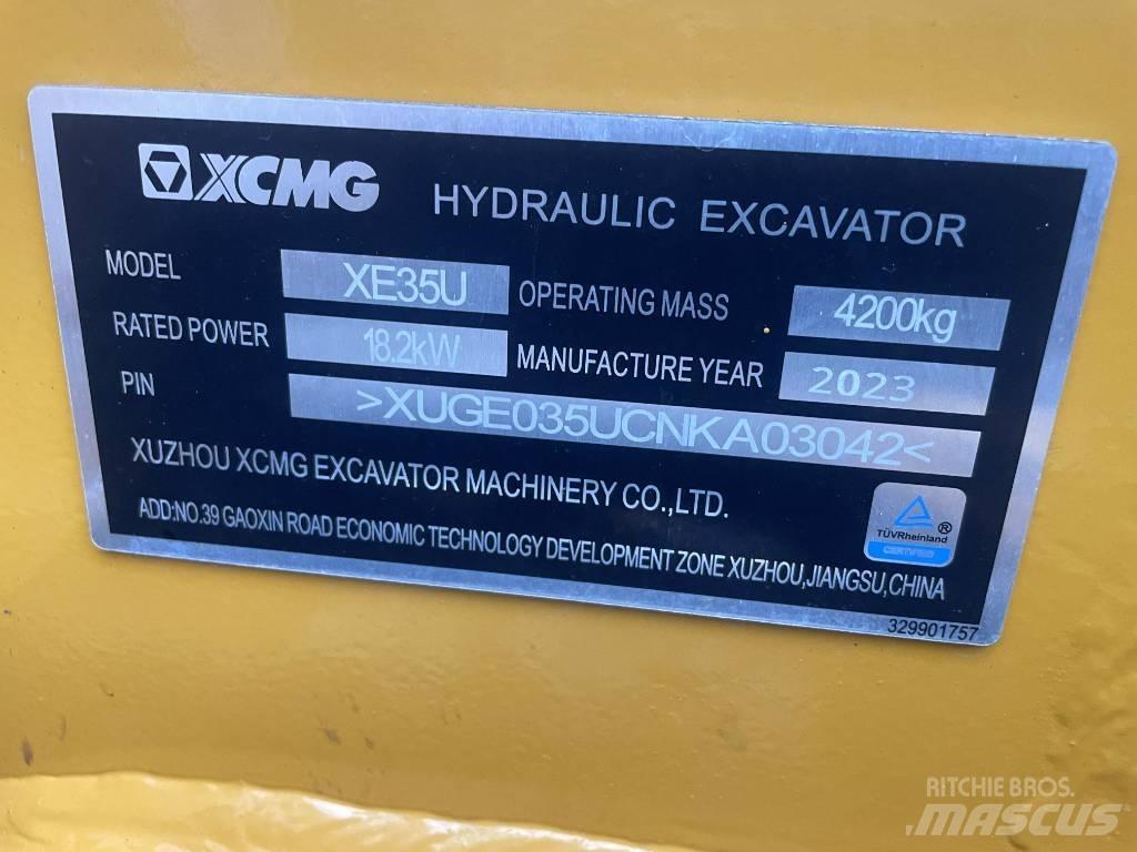 XCMG XE 35 U Miniescavadeiras