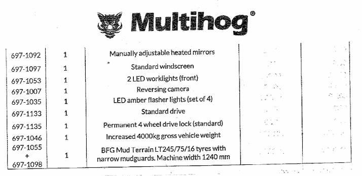 Multihog CX75 Tratores Agrícolas usados