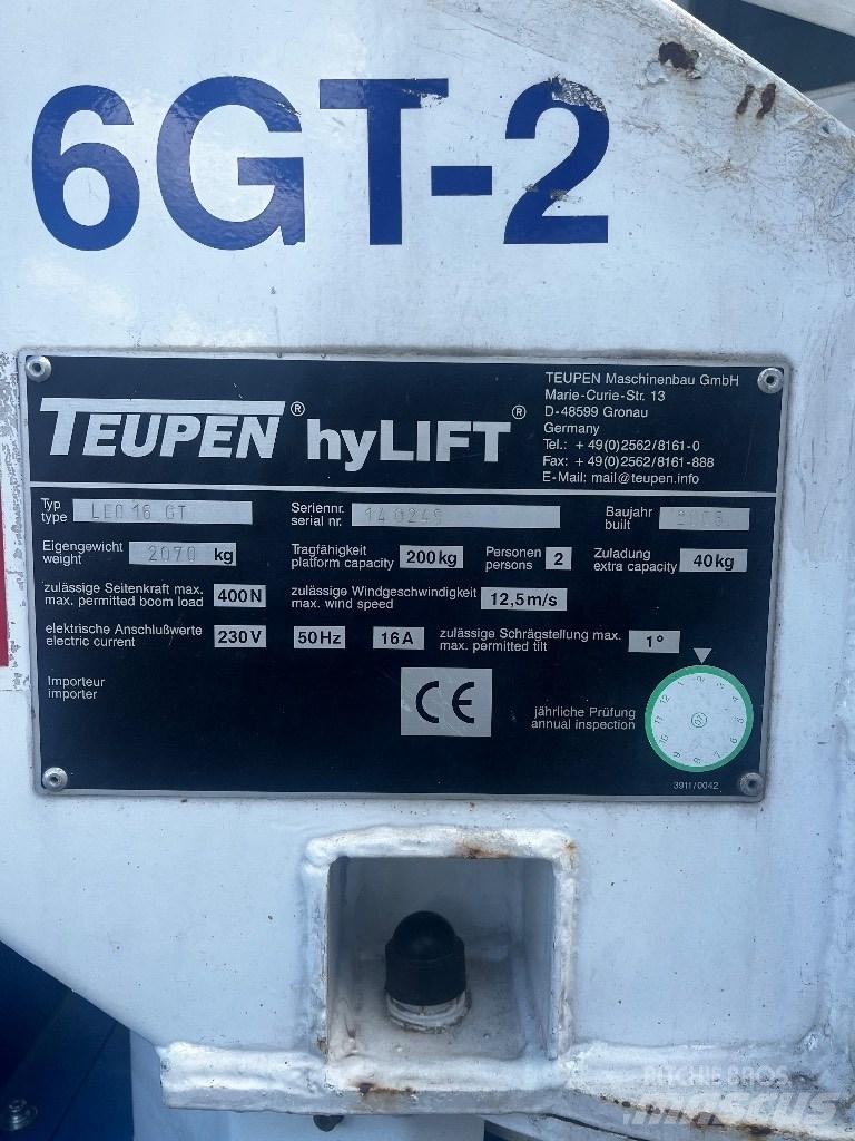 Teupen Leo 16GT Elevadores braços articulados