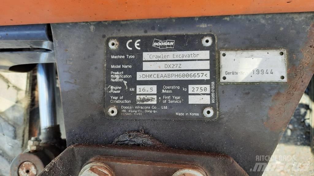 Doosan DX 27 Z Miniescavadeiras