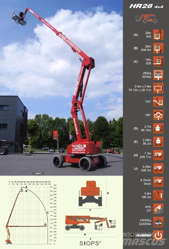 Niftylift HR 28 Elevadores braços articulados