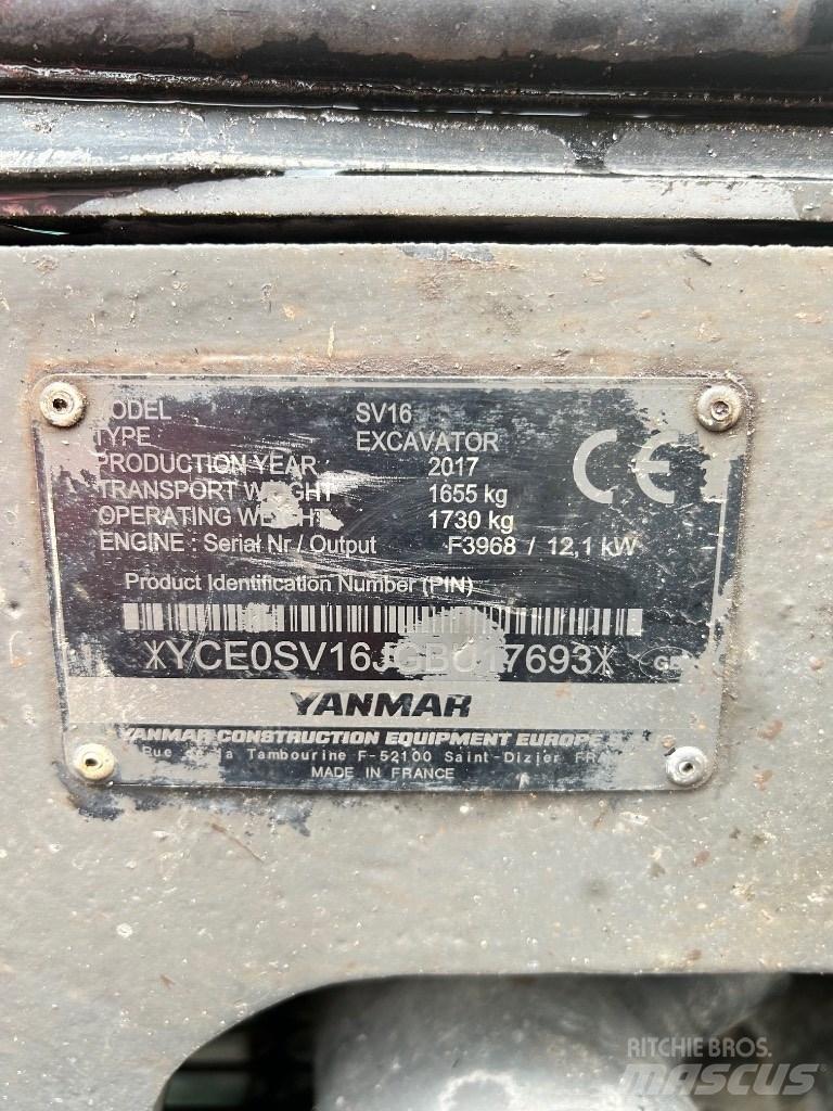 Yanmar SV 16 Miniescavadeiras