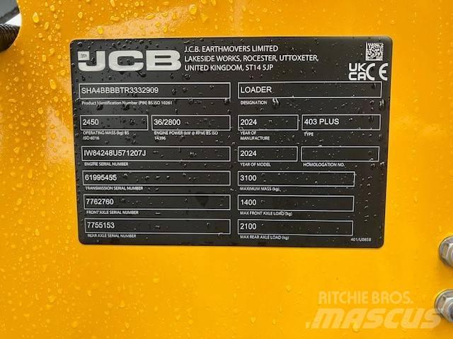 JCB 403 Plus Carregadeiras de rodas