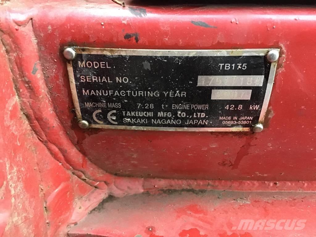 Takeuchi TB 175 Escavadoras Midi 7t - 12t