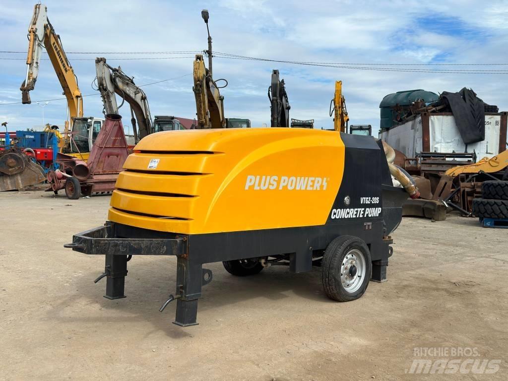Plus Power VTGZ-20S Bombas de betonagem