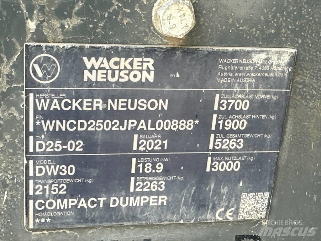 Wacker Neuson DW 30 Dumpers de obras