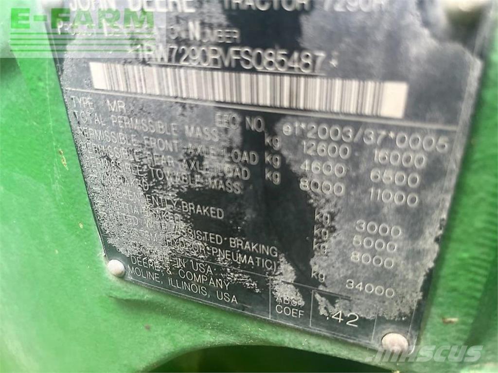 John Deere 7290r Tratores Agrícolas usados