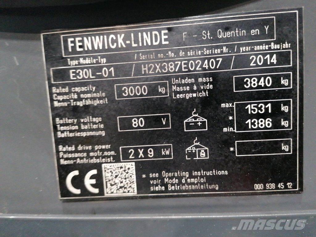Linde E30L-01 Empilhadores eléctricos