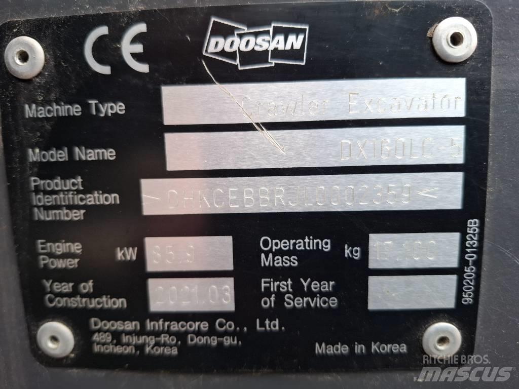 Doosan DX160LC-5 Escavadeiras de esteiras