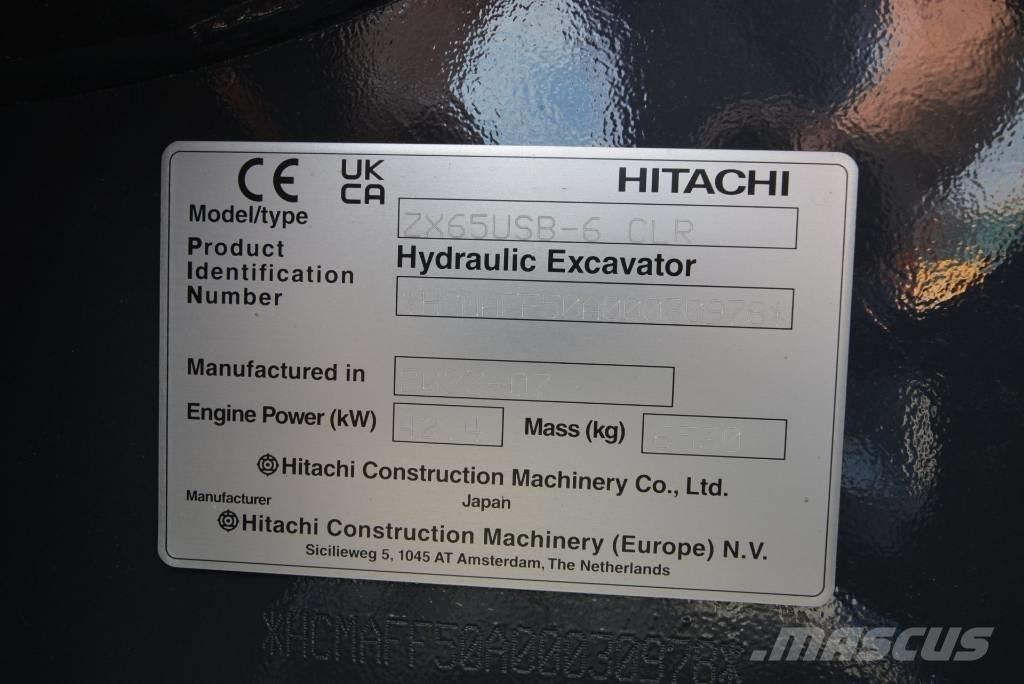 Hitachi ZX 65 USB-6 Miniescavadeiras