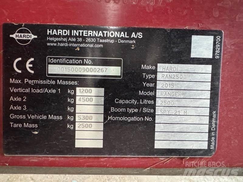 Hardi Ranger 2500 Pulverizadores rebocados
