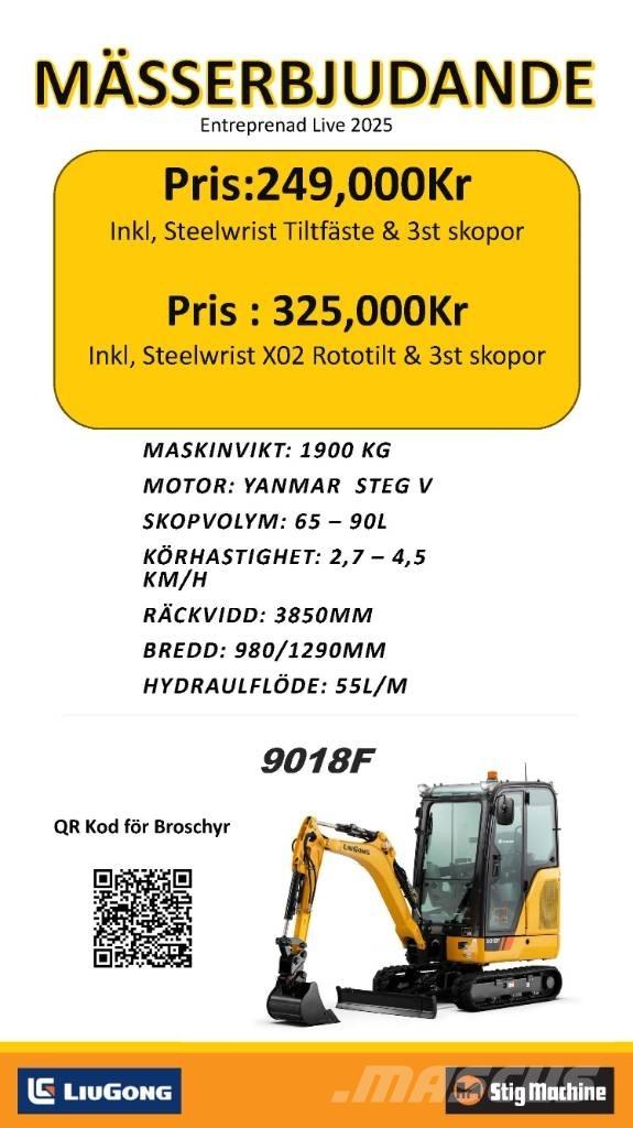LiuGong 9018 F Miniescavadeiras