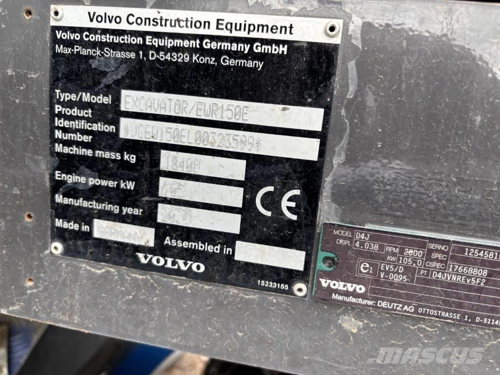Volvo EWR 150 E Escavadoras de rodas