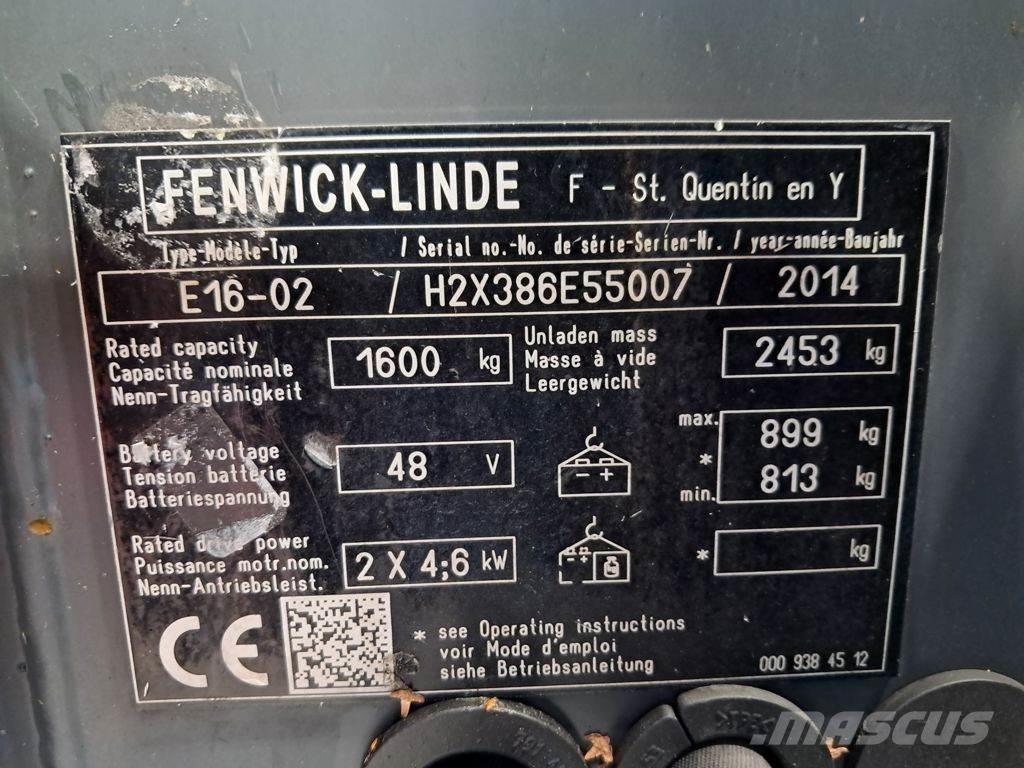 Linde E16-02 Empilhadores eléctricos
