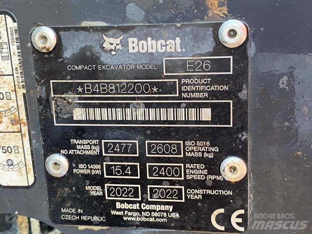 Bobcat E 26 Miniescavadeiras