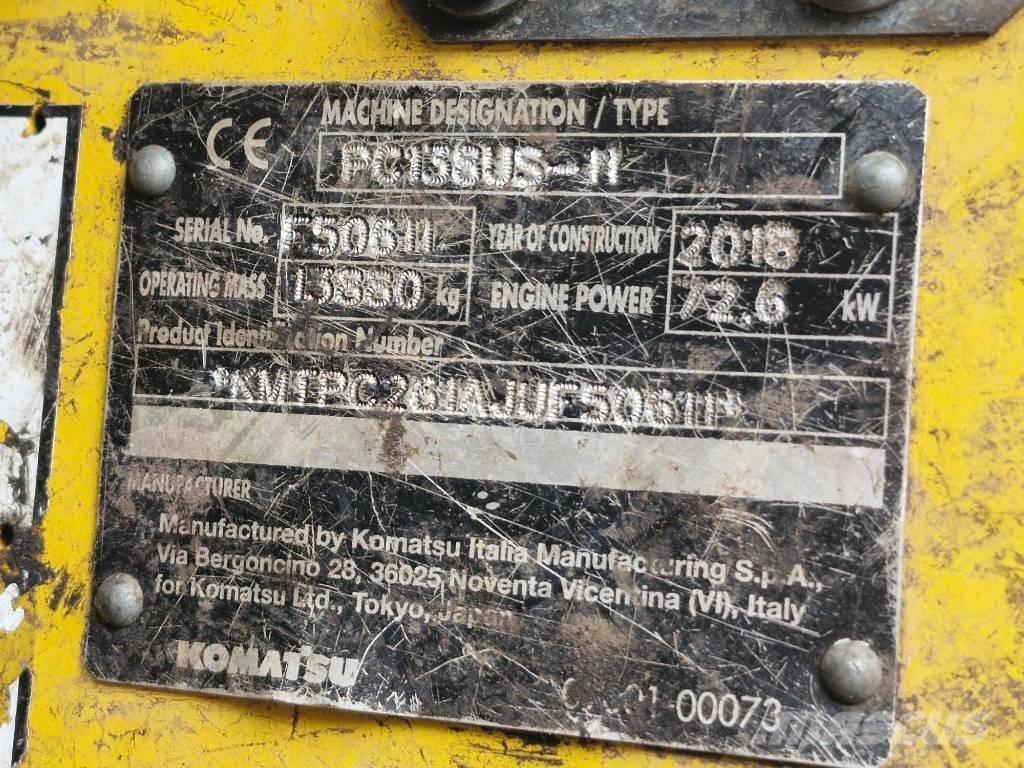 Komatsu PC 138 US-11 Escavadeiras de esteiras