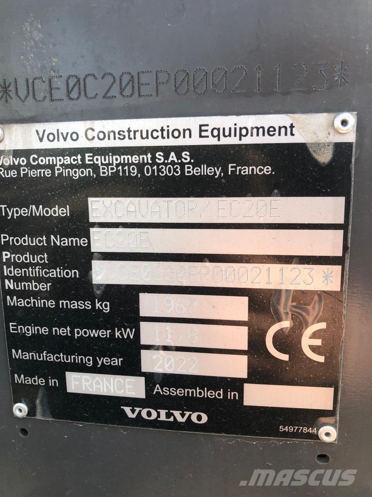 Volvo EC 20 E Miniescavadeiras